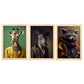 Nacnic Human Animal Giraffe RacCon Zebra. Estampados de arte de pared estético para el diseño de dormitorio o sala de estar-Artwork-Nacnic-A4-Marco Madera clara-Nacnic Estudio SL