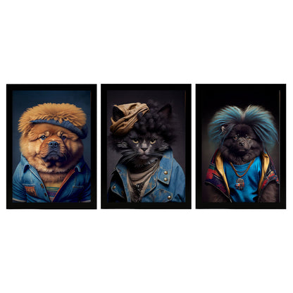 Nacnic Human Animal Laperm Chow Chow Keeshond. Estampados de arte de pared estético para el diseño de dormitorio o sala de estar-Artwork-Nacnic-A4-Sin marco-Nacnic Estudio SL