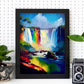 Nacnic Iguazu Falls Misiones Provincia Argentina Paintin. Estampados de arte de pared estético para el diseño de dormitorio o sala de estar.-Artwork-Nacnic-Nacnic Estudio SL