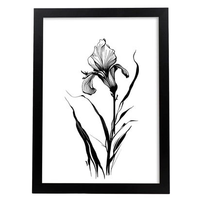 Lámina Minimalista Nacnic Iris Arte Lineal