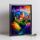 Nacnic La Alhambra Granada España España Pintura al óleo Stroke. Estampados de arte de pared estético para el diseño de dormitorio o sala de estar.-Artwork-Nacnic-Nacnic Estudio SL