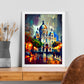Nacnic La Basílica del Sagrado Corazón de Montmartre París. Estampados de arte de pared estético para el diseño de dormitorio o sala de estar.-Artwork-Nacnic-Nacnic Estudio SL