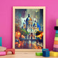 Nacnic La Basílica del Sagrado Corazón de Montmartre París. Estampados de arte de pared estético para el diseño de dormitorio o sala de estar.-Artwork-Nacnic-Nacnic Estudio SL