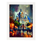 Nacnic La Basílica del Sagrado Corazón de Montmartre París. Estampados de arte de pared estético para el diseño de dormitorio o sala de estar.-Artwork-Nacnic-A4-Marco Blanco-Nacnic Estudio SL