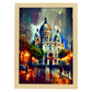 Nacnic La Basílica del Sagrado Corazón de Montmartre París. Estampados de arte de pared estético para el diseño de dormitorio o sala de estar.-Artwork-Nacnic-A4-Marco Madera clara-Nacnic Estudio SL