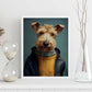 Nacnic Lakeland Terrier disfrazado de humanos. Estampados de arte de pared estético para el diseño de dormitorio o sala de estar.-Artwork-Nacnic-Nacnic Estudio SL
