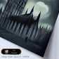 Nacnic Lámina Abadía de Westminster Decidido al estilo de T. Burton. Ilustraciones de monumentos, ciudades, paises inspiradas en arte gótico y oscuro. Diseño y Decoración de Interiores.-Artwork-Nacnic-Nacnic Estudio SL