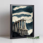 Nacnic Lámina Acrópolis de Atenas Generoso al estilo de T. Burton. Ilustraciones de monumentos, ciudades, paises inspiradas en arte gótico y oscuro. Diseño y Decoración de Interiores.-Artwork-Nacnic-Nacnic Estudio SL