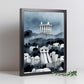Nacnic Lámina Acrópolis Humilde al estilo de T. Burton. Ilustraciones de monumentos, ciudades, paises inspiradas en arte gótico y oscuro. Diseño y Decoración de Interiores.-Artwork-Nacnic-Nacnic Estudio SL