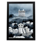 Nacnic Lámina Acrópolis Humilde al estilo de T. Burton. Ilustraciones de monumentos, ciudades, paises inspiradas en arte gótico y oscuro. Diseño y Decoración de Interiores.-Artwork-Nacnic-A4-Sin marco-Nacnic Estudio SL