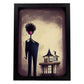 Nacnic Lámina Agente inmobiliario Creativo al estilo de T. Burton. Ilustraciones de profesiones y oficios inspiradas en arte gótico y oscuro. Diseño y Decoración de Interiores.-Artwork-Nacnic-A4-Sin marco-Nacnic Estudio SL