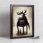 Nacnic Lámina Alce Cooperativo estilo T. Burton. Ilustraciones y pósters de animales inspirados en el arte gótico y oscuro de Burton. Diseño y Decoración de Interiores.-Artwork-Nacnic-Nacnic Estudio SL