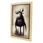 Nacnic Lámina Alce Cooperativo estilo T. Burton. Ilustraciones y pósters de animales inspirados en el arte gótico y oscuro de Burton. Diseño y Decoración de Interiores.-Artwork-Nacnic-Nacnic Estudio SL