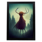 Nacnic Lámina Alce Creativo estilo T. Burton. Ilustraciones y pósters de animales inspirados en el arte gótico y oscuro de Burton. Diseño y Decoración de Interiores.-Artwork-Nacnic-A4-Sin marco-Nacnic Estudio SL