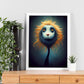 Nacnic Lámina Árbol léon Valiente estilo T. Burton. Ilustraciones y pósters de animales inspirados en el arte gótico y oscuro de Burton. Diseño y Decoración de Interiores.-Artwork-Nacnic-Nacnic Estudio SL
