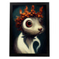 Nacnic Lámina Ardilla Compasivo estilo T. Burton. Ilustraciones y pósters de animales inspirados en el arte gótico y oscuro de Burton. Diseño y Decoración de Interiores.-Artwork-Nacnic-A4-Sin marco-Nacnic Estudio SL