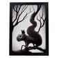 Nacnic Lámina Ardilla Dependiente estilo T. Burton. Ilustraciones y pósters de animales inspirados en el arte gótico y oscuro de Burton. Diseño y Decoración de Interiores.-Artwork-Nacnic-A4-Sin marco-Nacnic Estudio SL