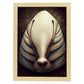 Nacnic Lámina Armadillo Audaz estilo T. Burton. Ilustraciones y pósters de animales inspirados en el arte gótico y oscuro de Burton. Diseño y Decoración de Interiores.-Artwork-Nacnic-A4-Marco Madera clara-Nacnic Estudio SL