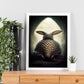 Nacnic Lámina Armadillo Generoso estilo T. Burton. Ilustraciones y pósters de animales inspirados en el arte gótico y oscuro de Burton. Diseño y Decoración de Interiores.-Artwork-Nacnic-Nacnic Estudio SL
