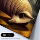 Nacnic Lámina Armadillo Racional estilo T. Burton. Ilustraciones y pósters de animales inspirados en el arte gótico y oscuro de Burton. Diseño y Decoración de Interiores.-Artwork-Nacnic-Nacnic Estudio SL