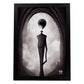 Nacnic Lámina Arquitecto Optimista al estilo de T. Burton. Ilustraciones de profesiones y oficios inspiradas en arte gótico y oscuro. Diseño y Decoración de Interiores.-Artwork-Nacnic-A4-Sin marco-Nacnic Estudio SL