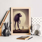 Nacnic Lámina Babuino Gigante Energético estilo T. Burton. Ilustraciones y pósters de animales inspirados en el arte gótico y oscuro de Burton. Diseño y Decoración de Interiores.-Artwork-Nacnic-Nacnic Estudio SL