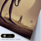 Nacnic Lámina Babuino Gigante Energético estilo T. Burton. Ilustraciones y pósters de animales inspirados en el arte gótico y oscuro de Burton. Diseño y Decoración de Interiores.-Artwork-Nacnic-Nacnic Estudio SL