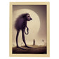Nacnic Lámina Babuino Gigante Energético estilo T. Burton. Ilustraciones y pósters de animales inspirados en el arte gótico y oscuro de Burton. Diseño y Decoración de Interiores.-Artwork-Nacnic-A4-Marco Madera clara-Nacnic Estudio SL