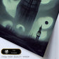 Nacnic Lámina Big Ben Energético al estilo de T. Burton. Ilustraciones de monumentos, ciudades, paises inspiradas en arte gótico y oscuro. Diseño y Decoración de Interiores.-Artwork-Nacnic-Nacnic Estudio SL