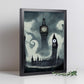 Nacnic Lámina Big Ben Inglaterra al estilo de T. Burton. Ilustraciones de monumentos, ciudades, paises inspiradas en arte gótico y oscuro. Diseño y Decoración de Interiores.-Artwork-Nacnic-Nacnic Estudio SL