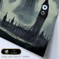 Nacnic Lámina Big Ben Inglaterra al estilo de T. Burton. Ilustraciones de monumentos, ciudades, paises inspiradas en arte gótico y oscuro. Diseño y Decoración de Interiores.-Artwork-Nacnic-Nacnic Estudio SL