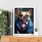 Nacnic Lámina Bulldog victoriano Tolerante en estilo Fotografía a todo color. Divertidas ilustraciones realistas de animales con ropa humana. Diseño y Decoración de Interiores.-Artwork-Nacnic-Nacnic Estudio SL
