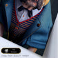 Nacnic Lámina Bulldog victoriano Tolerante en estilo Fotografía a todo color. Divertidas ilustraciones realistas de animales con ropa humana. Diseño y Decoración de Interiores.-Artwork-Nacnic-Nacnic Estudio SL