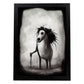 Nacnic Lámina Caballo Cooperativo estilo T. Burton. Ilustraciones y pósters de animales inspirados en el arte gótico y oscuro de Burton. Diseño y Decoración de Interiores.-Artwork-Nacnic-A4-Sin marco-Nacnic Estudio SL