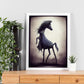 Nacnic Lámina Caballo Energético estilo T. Burton. Ilustraciones y pósters de animales inspirados en el arte gótico y oscuro de Burton. Diseño y Decoración de Interiores.-Artwork-Nacnic-Nacnic Estudio SL