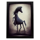 Nacnic Lámina Caballo Energético estilo T. Burton. Ilustraciones y pósters de animales inspirados en el arte gótico y oscuro de Burton. Diseño y Decoración de Interiores.-Artwork-Nacnic-A4-Sin marco-Nacnic Estudio SL