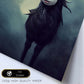 Nacnic Lámina Cabra Energético estilo T. Burton. Ilustraciones y pósters de animales inspirados en el arte gótico y oscuro de Burton. Diseño y Decoración de Interiores.-Artwork-Nacnic-Nacnic Estudio SL