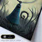 Nacnic Lámina Campana Paciente al estilo de T. Burton. Ilustraciones de escenas y lugares inspiradas en arte gótico y oscuro. Diseño y Decoración de Interiores.-Artwork-Nacnic-Nacnic Estudio SL