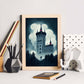 Nacnic Lámina Castillo Neuschwanstein Imaginativo al estilo de T. Burton. Ilustraciones de monumentos, ciudades, paises inspiradas en arte gótico y oscuro. Diseño y Decoración de Interiores.-Artwork-Nacnic-Nacnic Estudio SL
