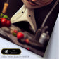 Nacnic Lámina Chef Leal al estilo de T. Burton. Ilustraciones de profesiones y oficios inspiradas en arte gótico y oscuro. Diseño y Decoración de Interiores.-Artwork-Nacnic-Nacnic Estudio SL