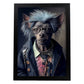 Nacnic Lámina Chihuahua Valiente en estilo Fotografía a todo color. Divertidas ilustraciones realistas de animales con ropa humana. Diseño y Decoración de Interiores.-Artwork-Nacnic-A4-Sin marco-Nacnic Estudio SL