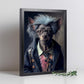 Nacnic Lámina Chihuahua Valiente en estilo Fotografía a todo color. Divertidas ilustraciones realistas de animales con ropa humana. Diseño y Decoración de Interiores.-Artwork-Nacnic-Nacnic Estudio SL