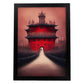 Nacnic Lámina Ciudad Prohibida Amable al estilo de T. Burton. Ilustraciones de monumentos, ciudades, paises inspiradas en arte gótico y oscuro. Diseño y Decoración de Interiores.-Artwork-Nacnic-A4-Sin marco-Nacnic Estudio SL