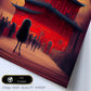 Nacnic Lámina Ciudad Prohibida Racional al estilo de T. Burton. Ilustraciones de monumentos, ciudades, paises inspiradas en arte gótico y oscuro. Diseño y Decoración de Interiores.-Artwork-Nacnic-Nacnic Estudio SL