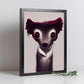 Nacnic Lámina Comadreja Tolerante estilo T. Burton. Ilustraciones y pósters de animales inspirados en el arte gótico y oscuro de Burton. Diseño y Decoración de Interiores.-Artwork-Nacnic-Nacnic Estudio SL