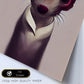 Nacnic Lámina Comadreja Tolerante estilo T. Burton. Ilustraciones y pósters de animales inspirados en el arte gótico y oscuro de Burton. Diseño y Decoración de Interiores.-Artwork-Nacnic-Nacnic Estudio SL