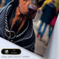 Nacnic Lámina Doberman Humilde en estilo Fotografía a todo color. Divertidas ilustraciones realistas de animales con ropa humana. Diseño y Decoración de Interiores.-Artwork-Nacnic-Nacnic Estudio SL