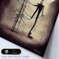 Nacnic Lámina Electricista Creativo al estilo de T. Burton. Ilustraciones de profesiones y oficios inspiradas en arte gótico y oscuro. Diseño y Decoración de Interiores.-Artwork-Nacnic-Nacnic Estudio SL