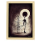 Nacnic Lámina Electricista Creativo al estilo de T. Burton. Ilustraciones de profesiones y oficios inspiradas en arte gótico y oscuro. Diseño y Decoración de Interiores.-Artwork-Nacnic-A4-Marco Madera clara-Nacnic Estudio SL