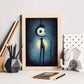 Nacnic Lámina Electricista Imaginativo al estilo de T. Burton. Ilustraciones de profesiones y oficios inspiradas en arte gótico y oscuro. Diseño y Decoración de Interiores.-Artwork-Nacnic-Nacnic Estudio SL